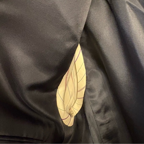 Vtg Kingsridge Mark Of The Best Wool Men’s 42 Blazer Navy Blue Window Pane Plaid - Picture 9 of 9